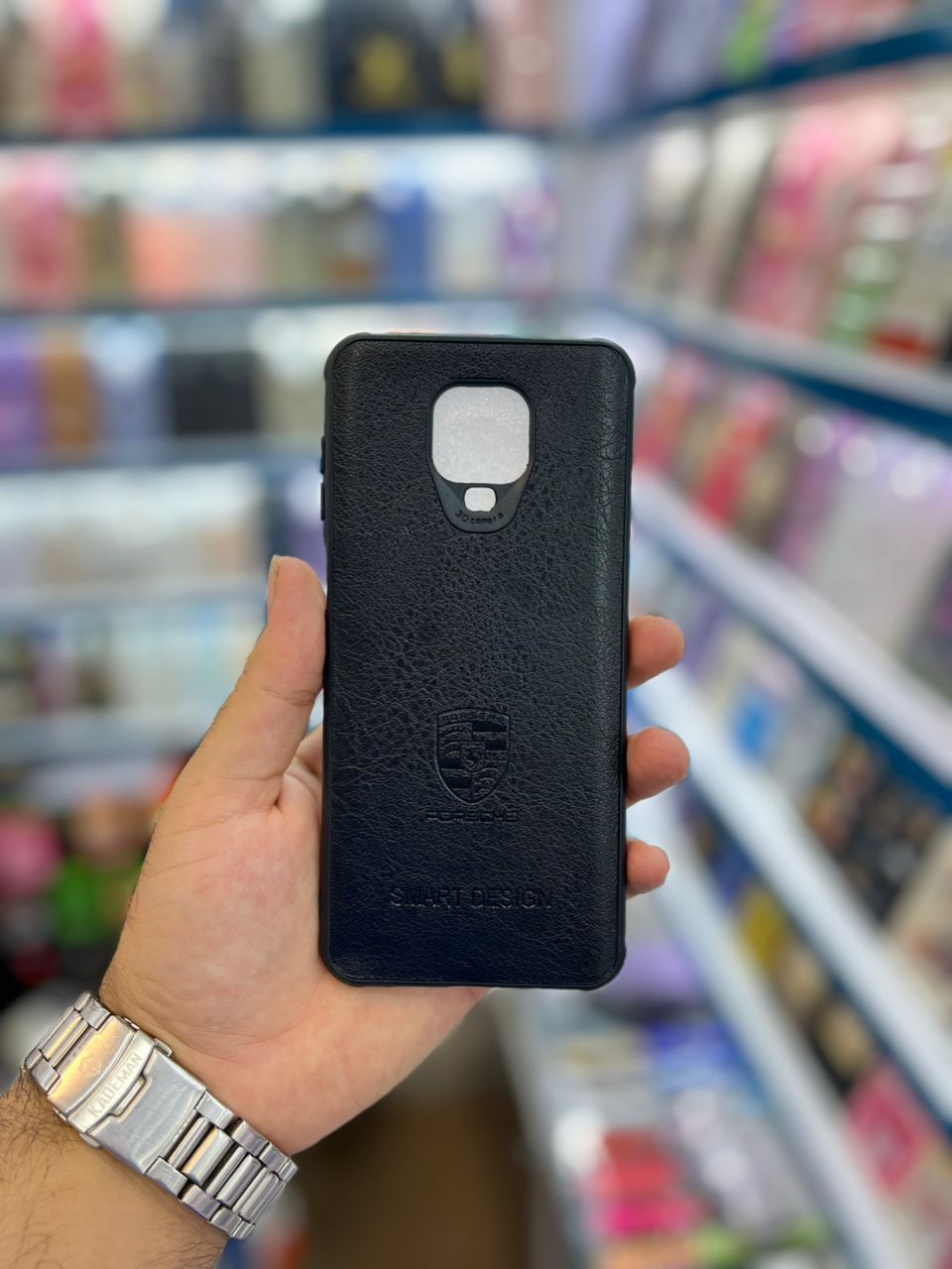 قاب ژله ای چرمی مشکی شیائومی Note 9s/9 pro