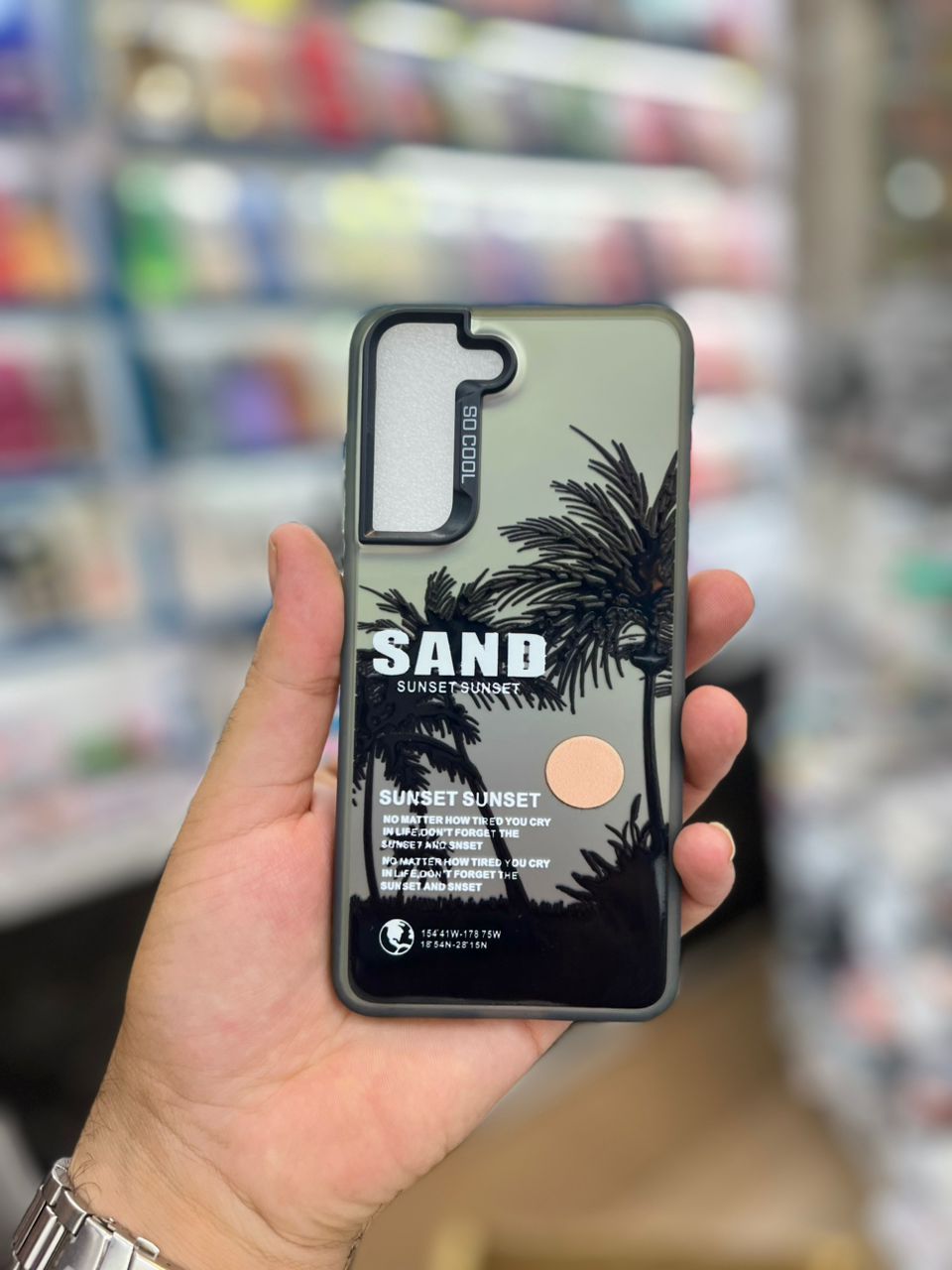 قاب سوکول طرح نخل Sand Andreas سامسونگ S21 Fe