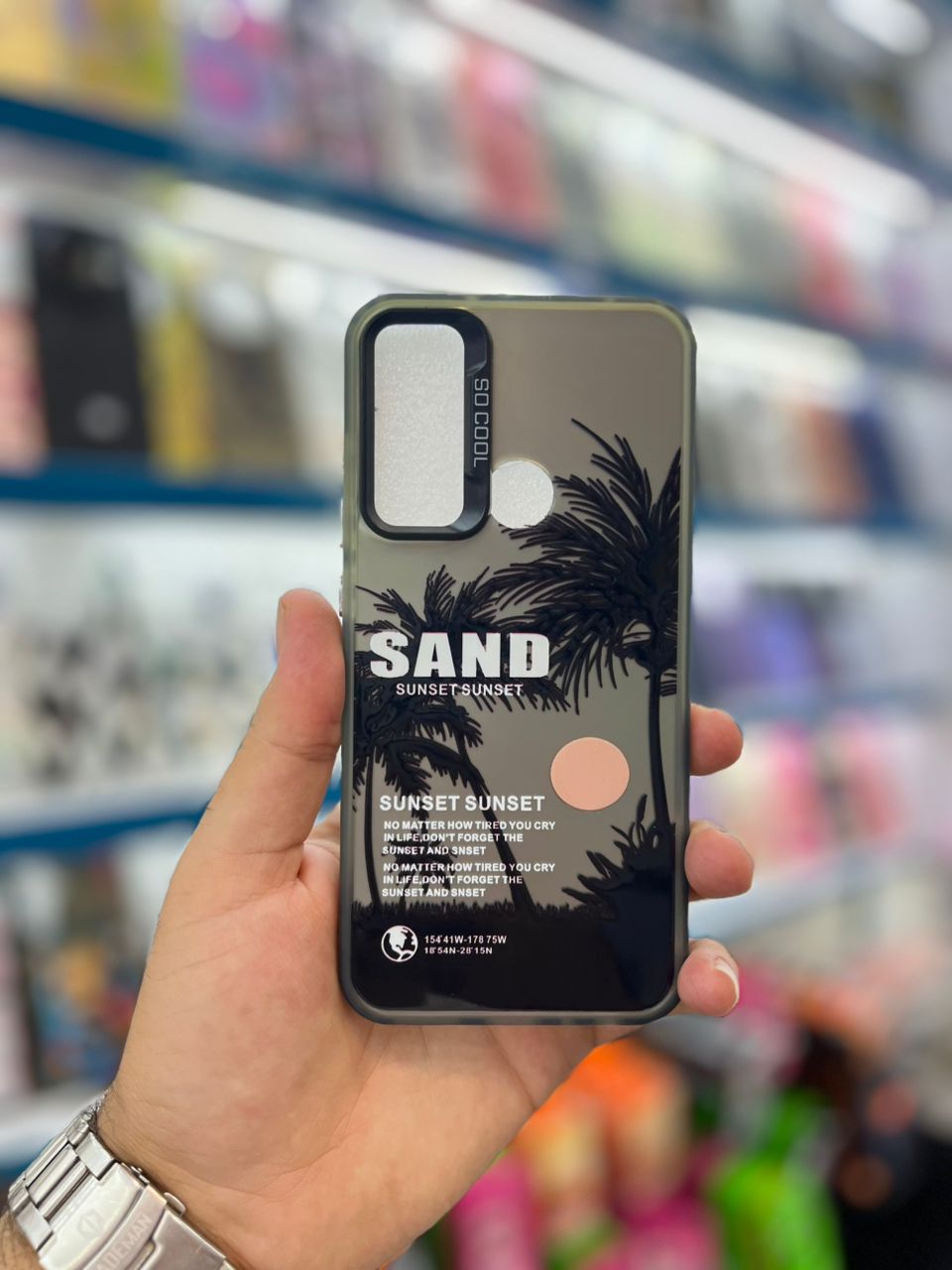 قاب سوکول طرح نخل Sand Andreas شیائومی 8 Note