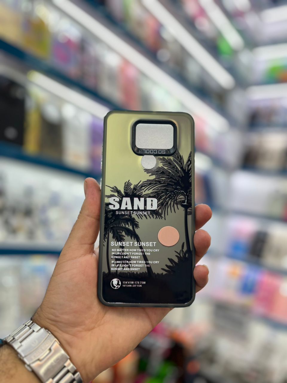 قاب سوکول طرح نخل Sand Andreas شیائومی  Note 9