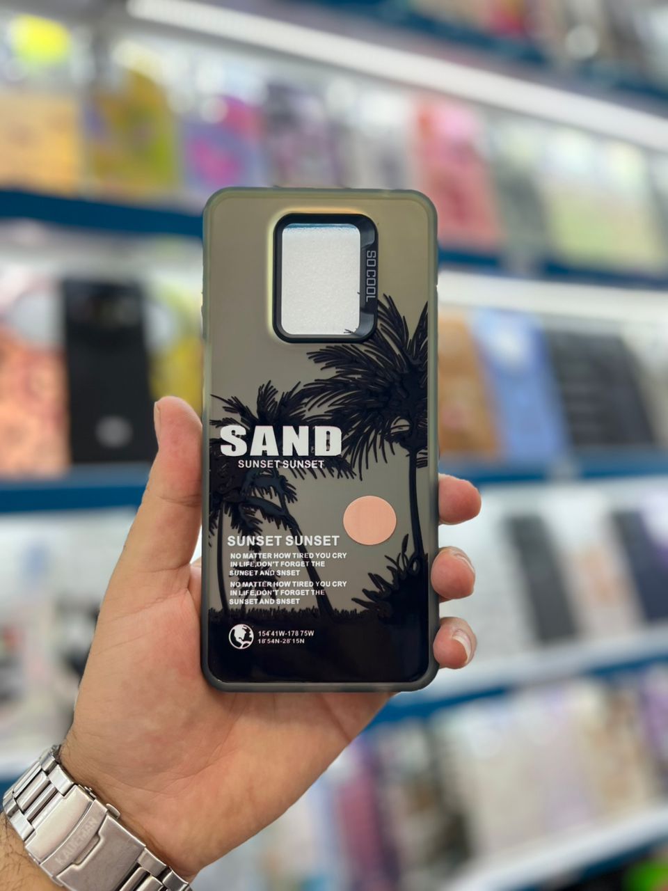 قاب سوکول طرح نخل Sand Andreas شیائومی Note 9s