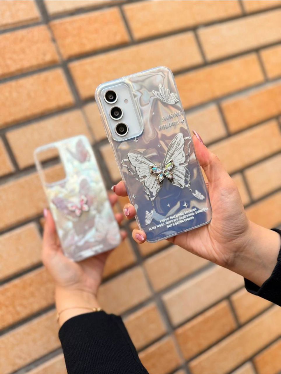 قاب مینیمال طرح پروانه برجسته شیائومی Poco X3/X3 Pro