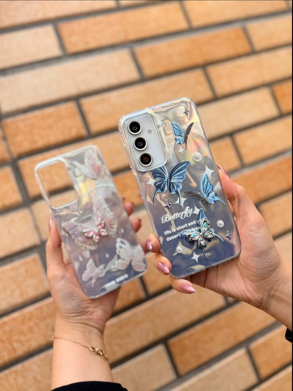قاب مینیمال طرح پروانه آبی برجسته شیائومی Note 10 Pro