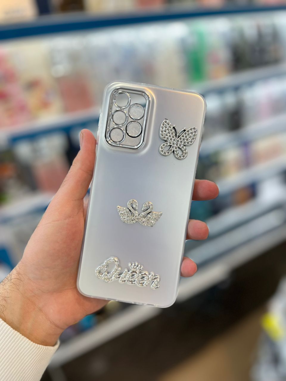 قاب هولوگرامی طرح قو و پروانه شیائومی Note 9s/9Pro